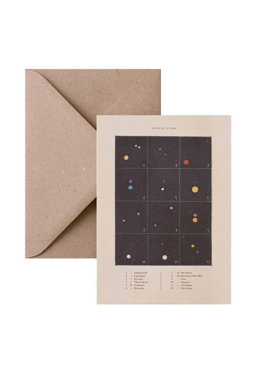Card &amp; Envelope - Double Stars