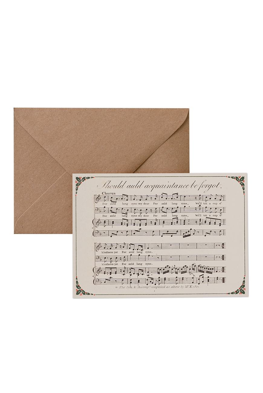 Card &amp; Envelope - Auld Lang Syne